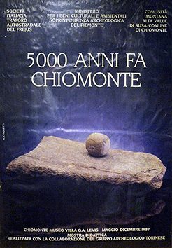 Mostra "5000 anni fa Chiomonte"
                        1987 manifesto