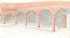 Chiostro - ipotesi ricostruttiva