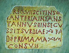 Lapide della bambina Anteria
