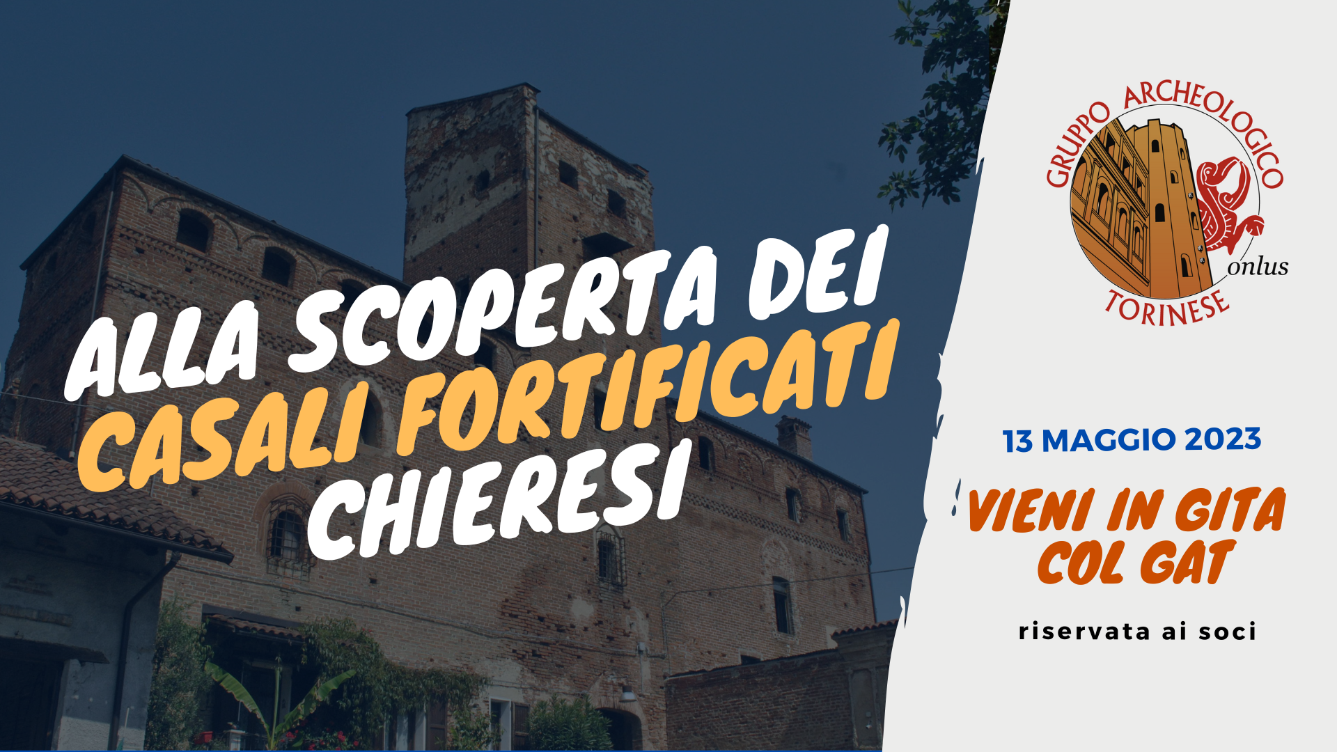 Scopri di più sull'articolo ANNULLATA! Gita – Alla scoperta dei casali fortificati chieresi